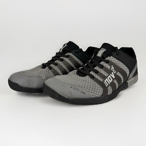 Inov-8 F-Lite 260 Training Shoes Gray Black Men’s 7.5 Women’s 9 Gym CrossFit - Picture 1 of 13